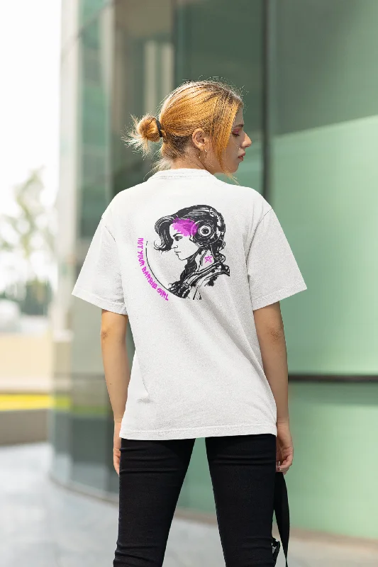 Hot Girl Not Barbie Women's Embroidered Graphic Short Sleeve Tee