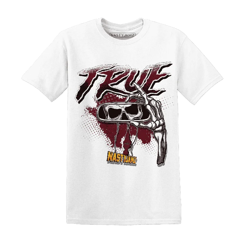 NastyJamz High White Team Red 1s T Shirt Match TRUE