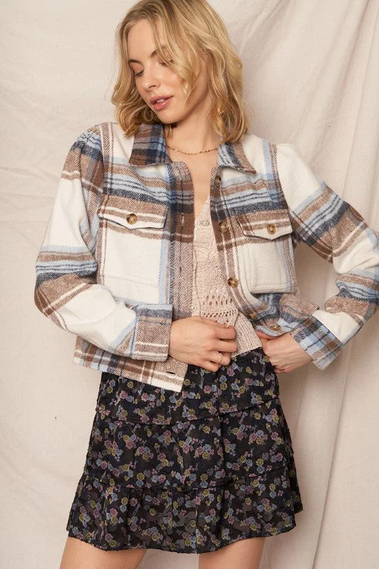 Cathy Plaid Jacket